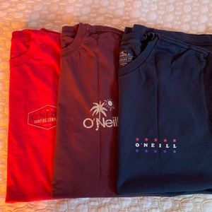 3 O’neill T-shirts size M